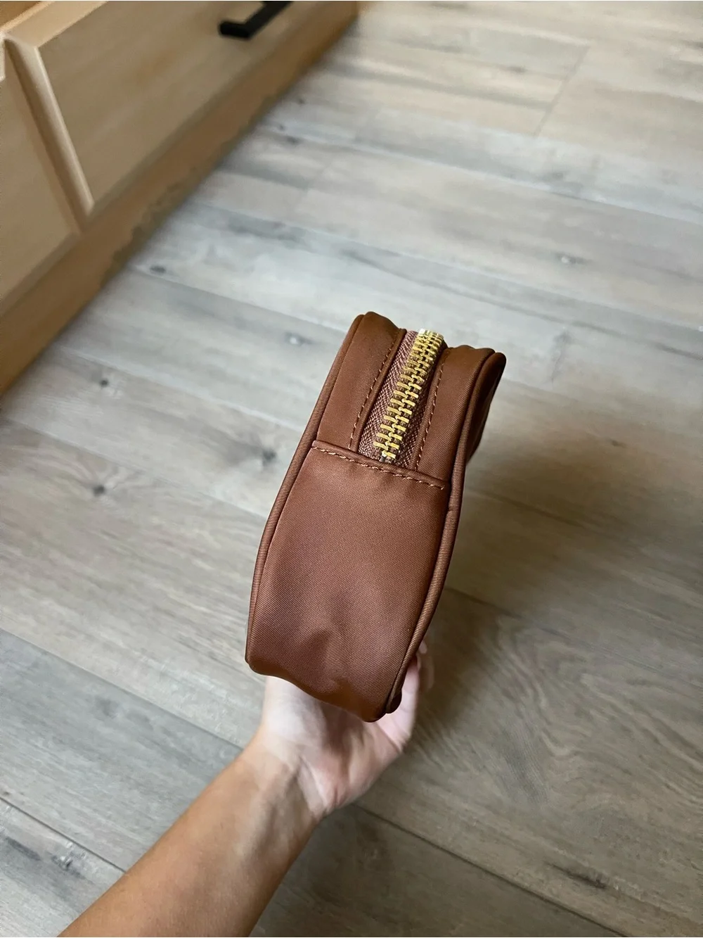 Stoney clover lane chocolate clear front small pouch